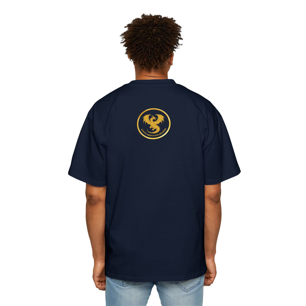 Oversized Men's T-Shirt - Gold Dragon MMR