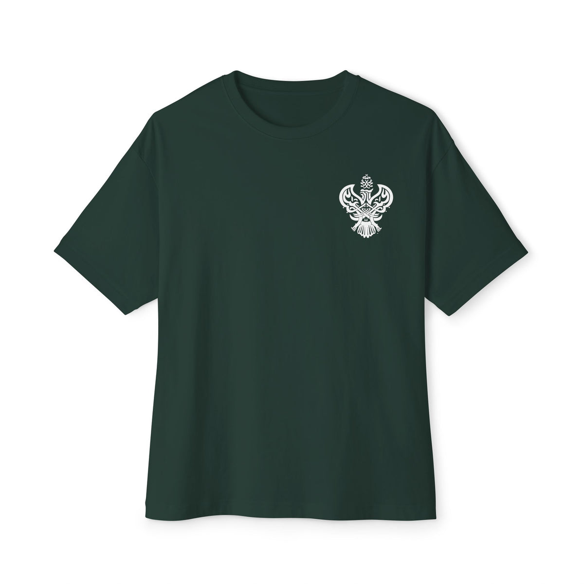 Oversized Boxy T-Shirt - SMC Phoenix Chest Logo Hu wal Haq