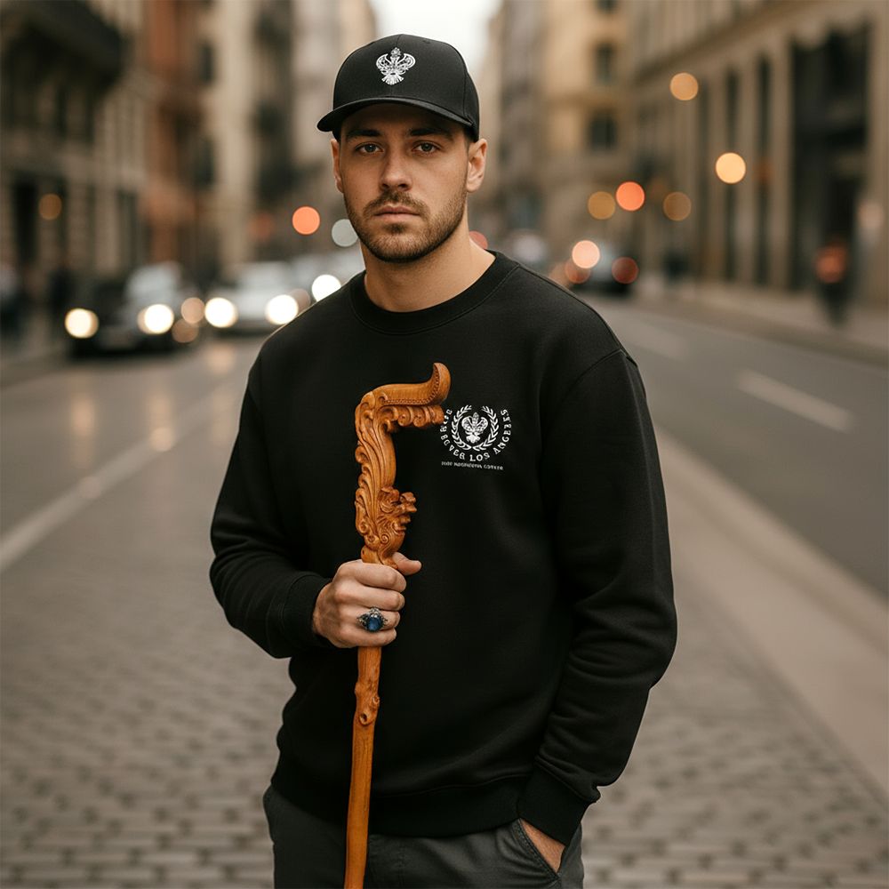 95cm Yellow Flower Phoenix Cane – Handcrafted Wooden Decorative Walking Stick