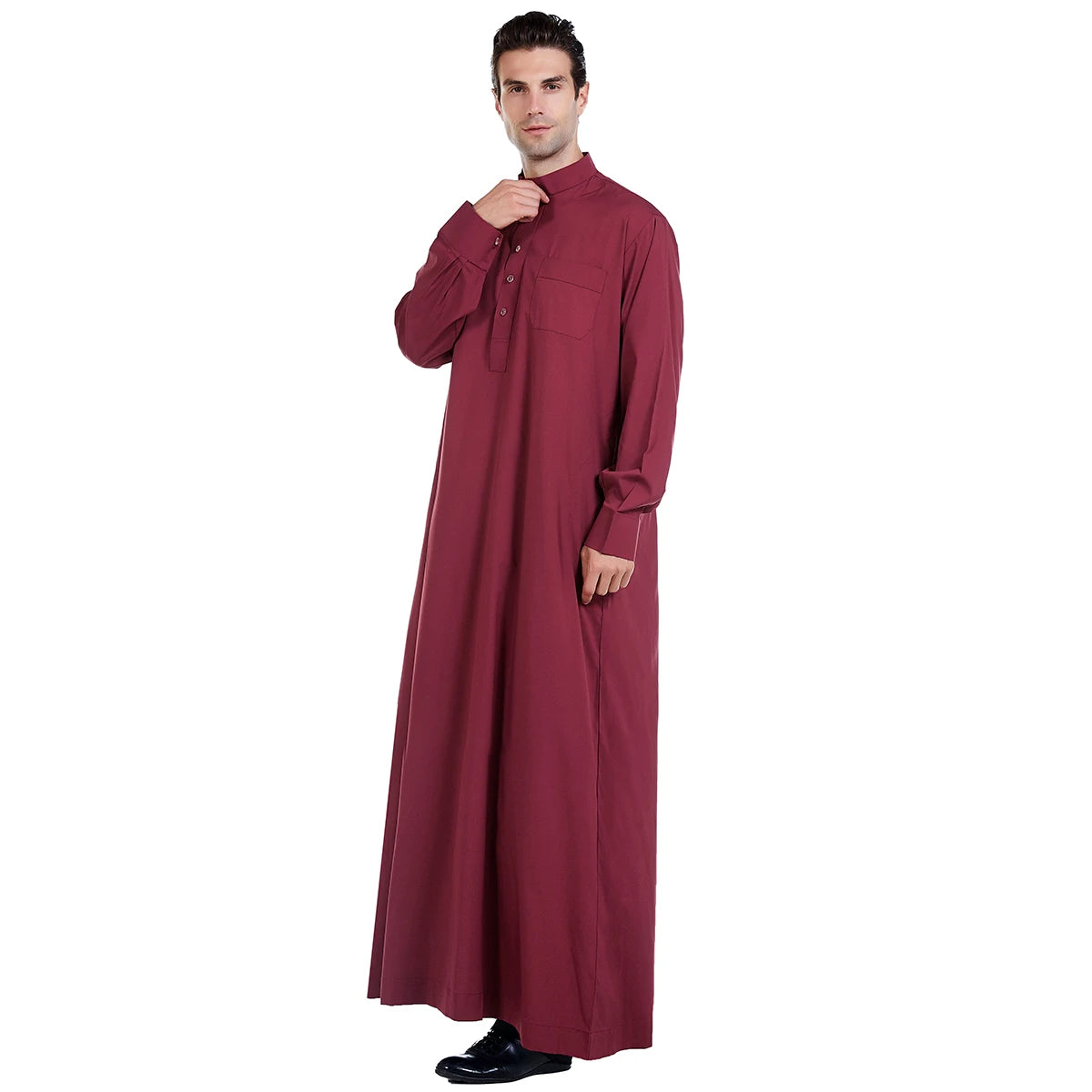Men's Long Sleeve Robe Dubai Daffah Thobe Jubba