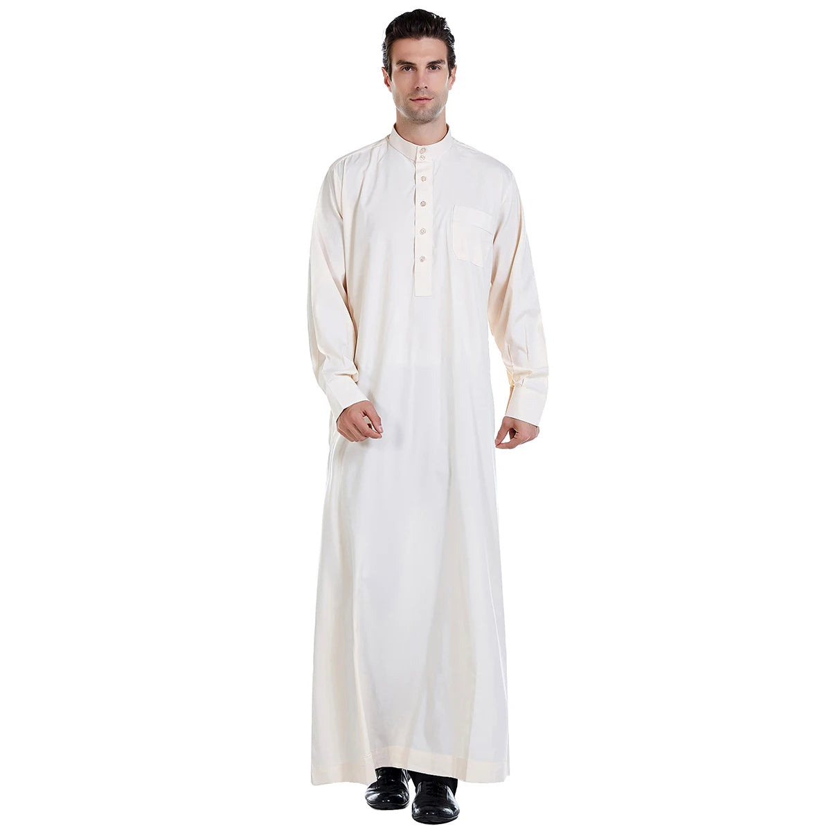 Men's Long Sleeve Robe Dubai Daffah Thobe Jubba