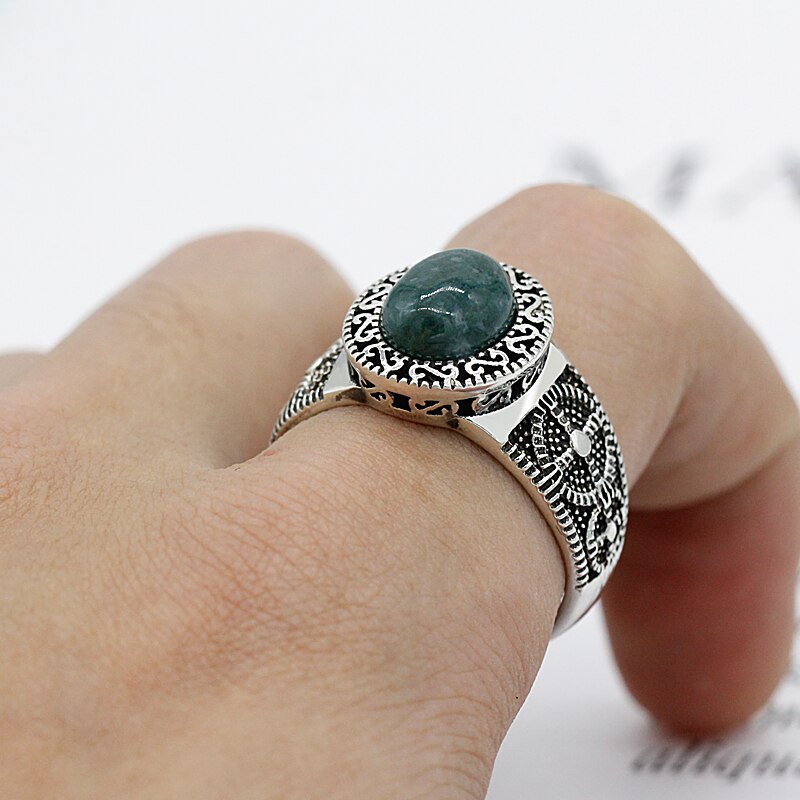 Timeless Jade Silver Ring For Women