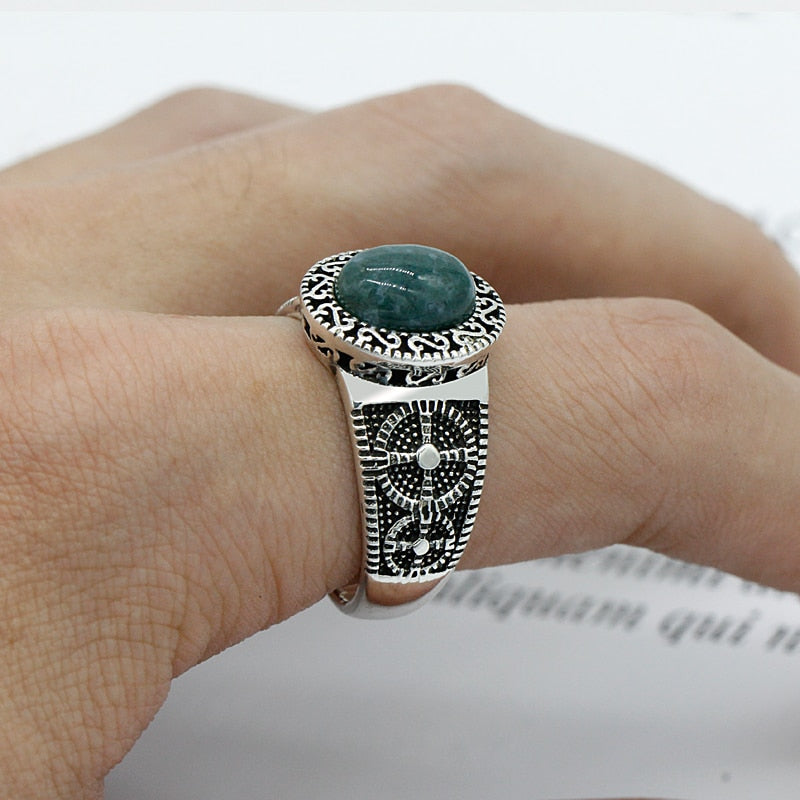 Timeless Jade Silver Ring For Women