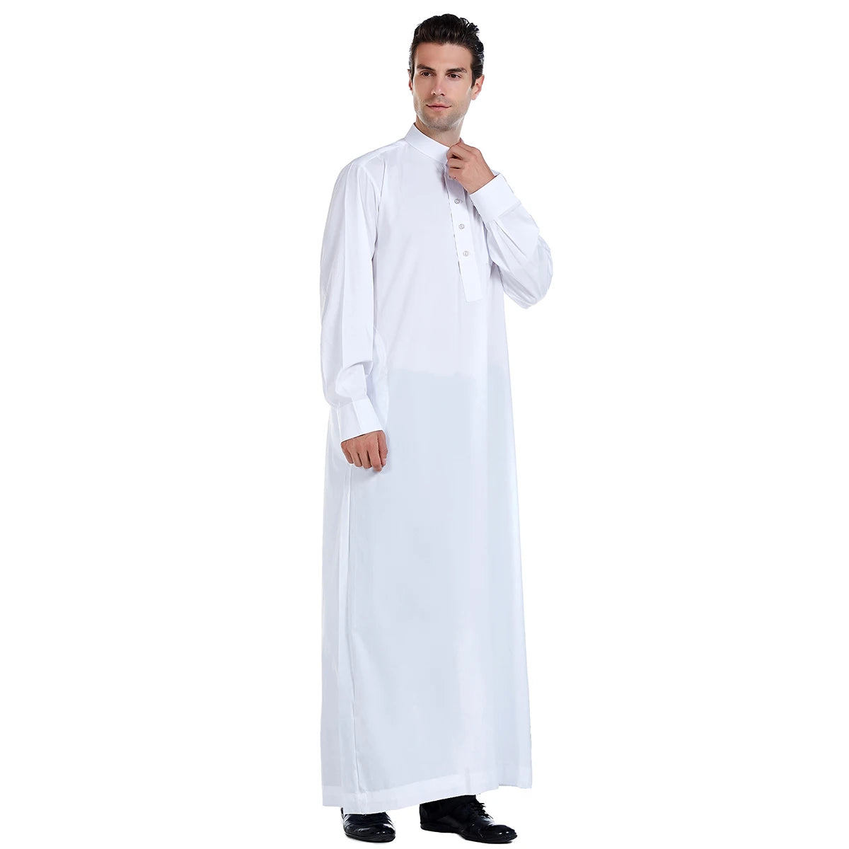 Men's Long Sleeve Robe Dubai Daffah Thobe Jubba