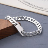 Solid 925 Silver Chain Link Bracelet