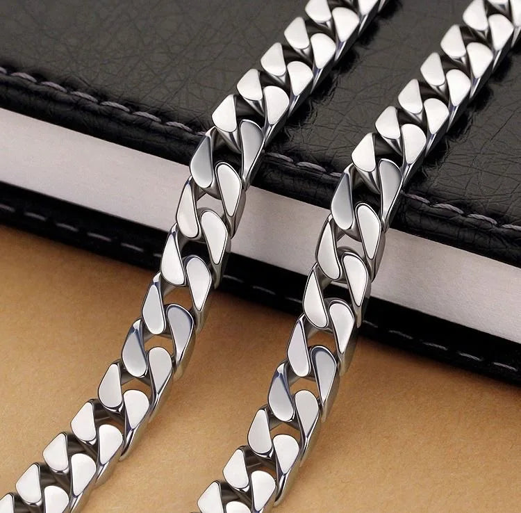 Solid 925 Silver Chain Link Bracelet