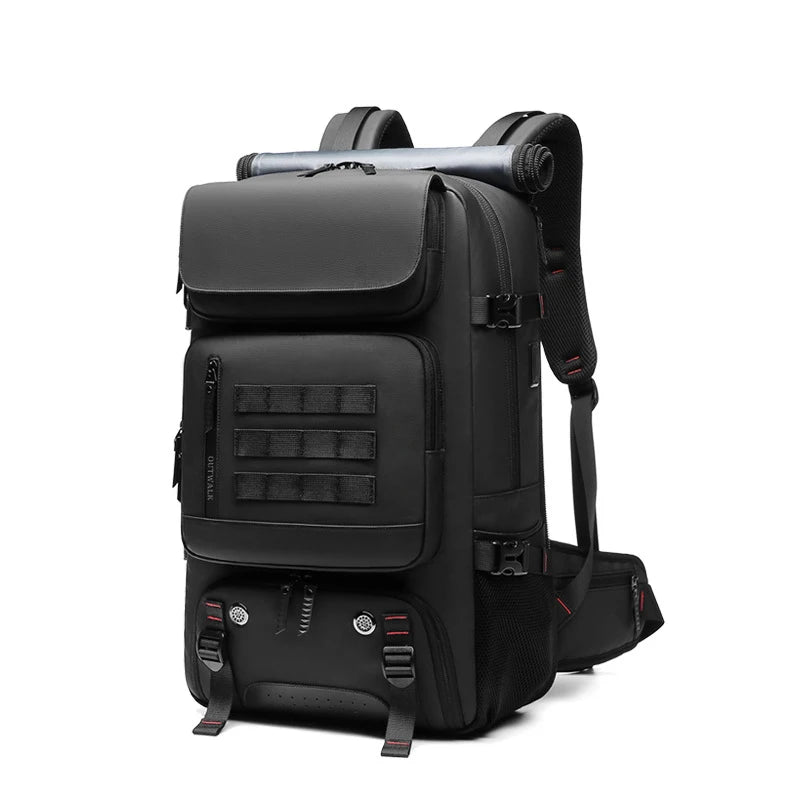 Waterproof Travel Backpack – 50L with USB Charging & Separate Shoe Bag