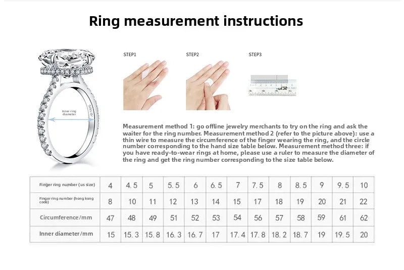 Starry Halo Moissanite Ladies Ring – 925 Sterling Silver, 18K Gold Plated, VVS1 D Color 3EX Cut