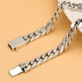 Sterling Silver 7MM Cuban Link Miami Chain Necklace