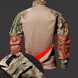 Men's Tactical Set: Breathable Shirt + Waterproof Camo Cargo Pants