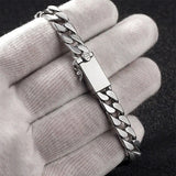 Solid 925 Silver Chain Link Bracelet