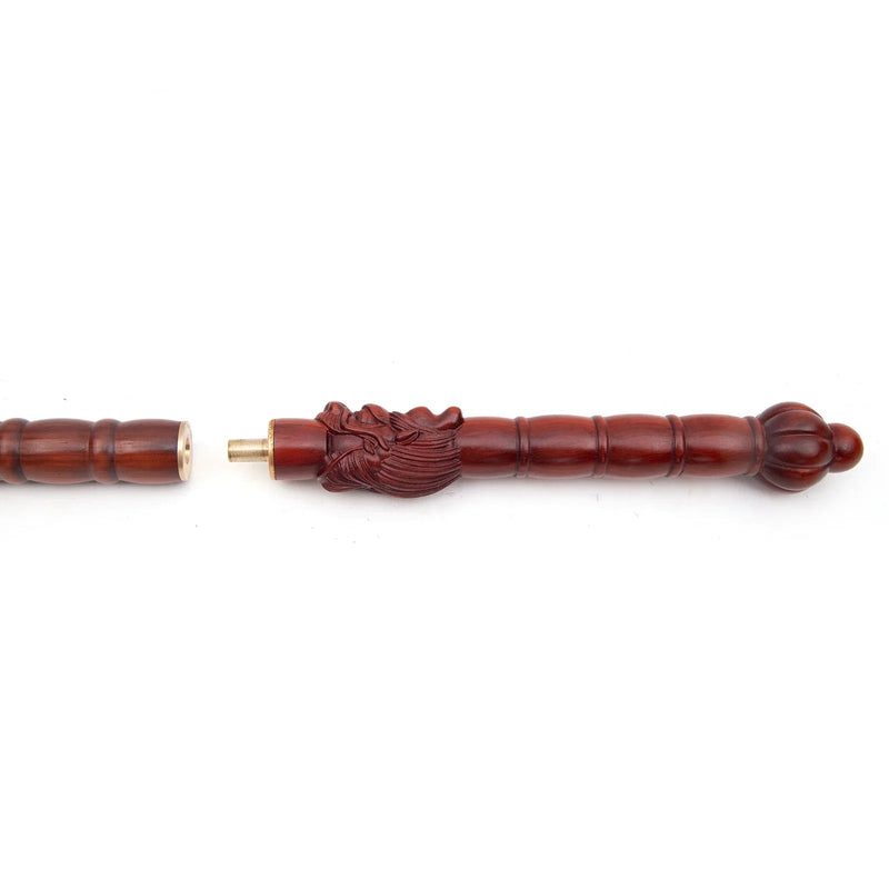 Red Bamboo Decorative Walking Cane - 124cm