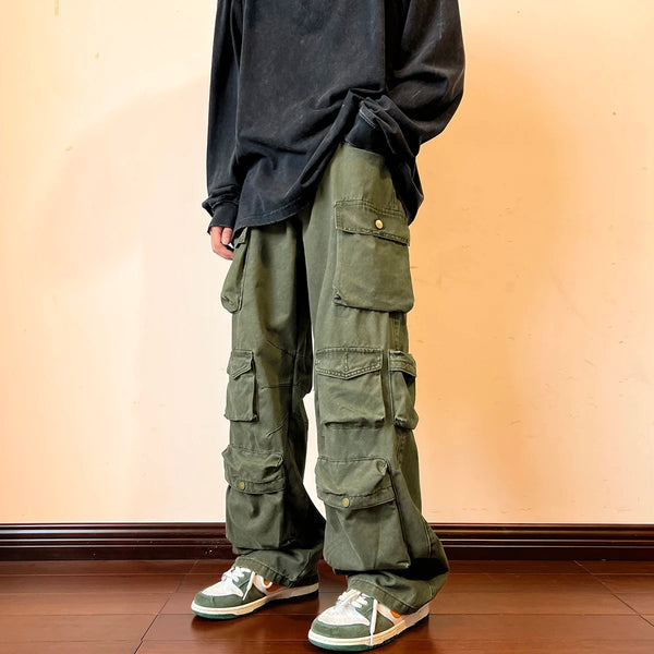 Men's Loose Wide Leg Cargo Pants