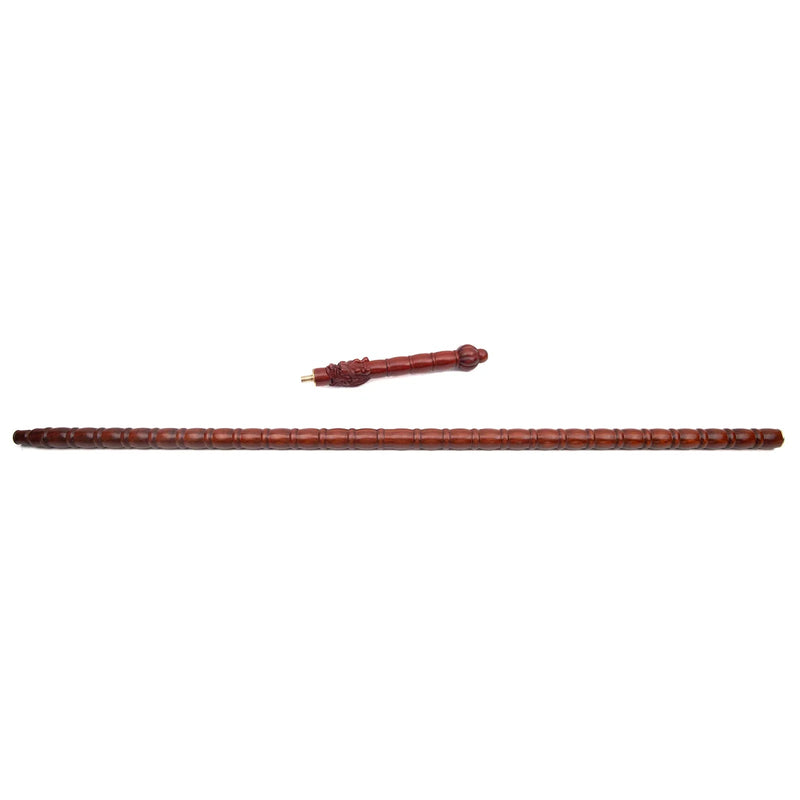 Red Bamboo Decorative Walking Cane - 124cm