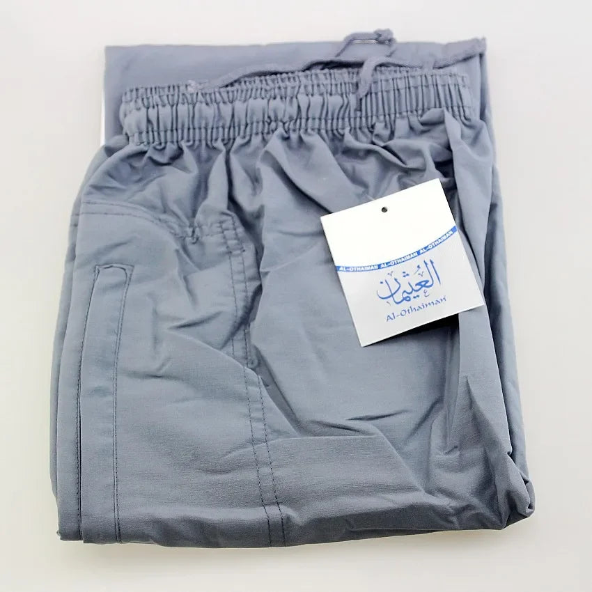 Loose Cotton Wide‑Leg Islamic Trousers