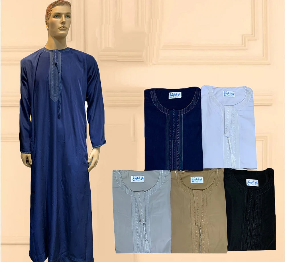 Men's Long Sleeve Aman Abaya Jubba Thobe
