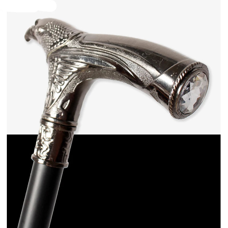 Eagle Head Spiritual Cane – 93cm Detachable Sunnah Stick with Multi-Color Gemstone Grip