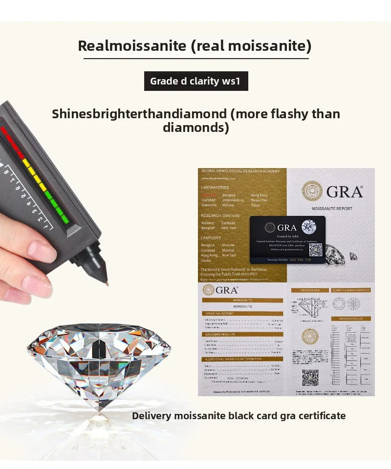 Starry Halo Moissanite Ladies Ring – 925 Sterling Silver, 18K Gold Plated, VVS1 D Color 3EX Cut