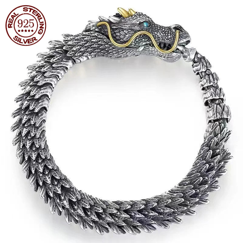 Sterling Silver Original Certified Dragon Bracelet