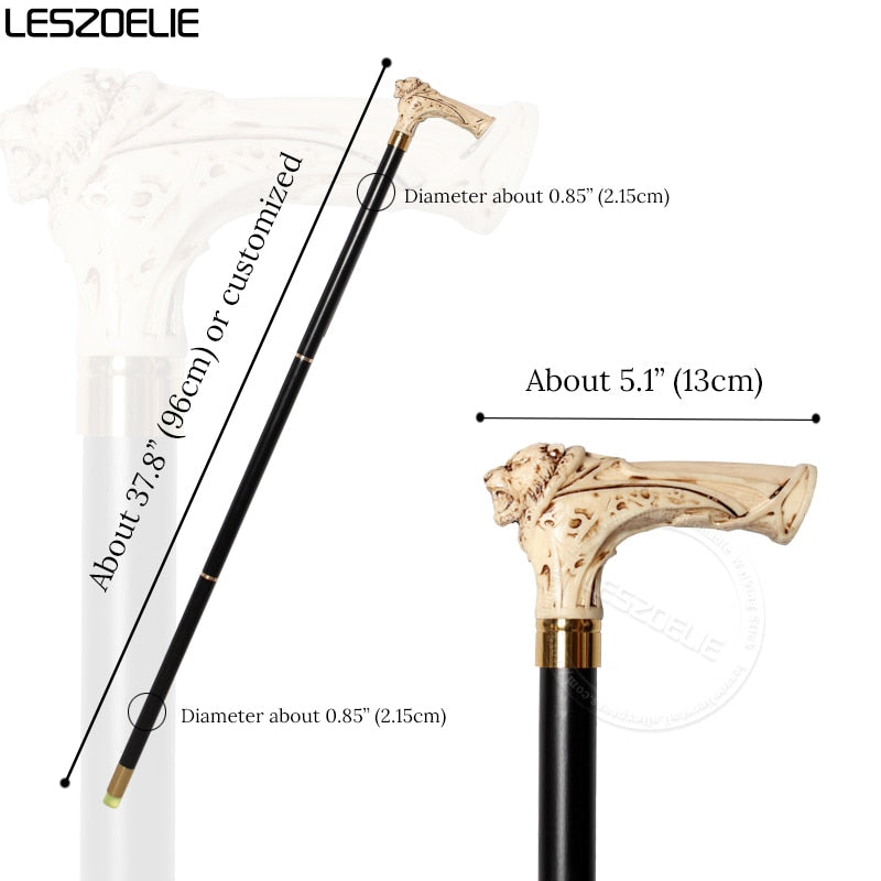 Tiger-Head Walking Stick