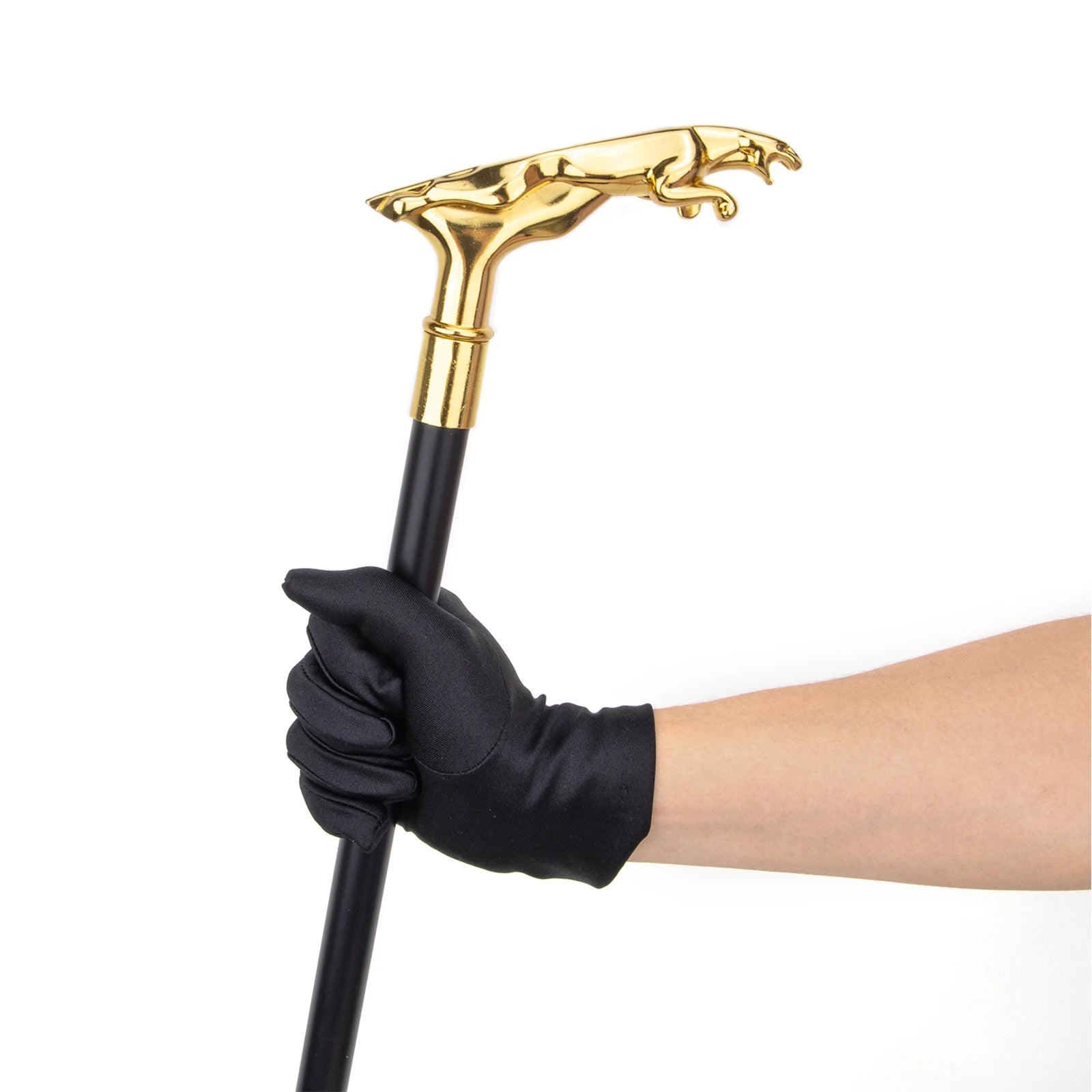Limited Golden Leopard Handle Walking Cane – 93cm Stylish Decorative Fashion Stick