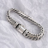 Hand-crafted Silver Cuban Link Bracelet