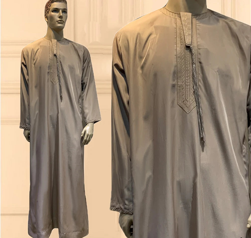 Men's Long Sleeve Aman Abaya Jubba Thobe