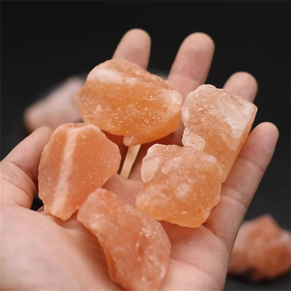Natural Pink Himalayan Salt Rock Chunks - Aquarium & Terrarium Decor, Mineral Gravel (20-500g)