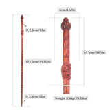 Red Bamboo Decorative Walking Cane - 124cm