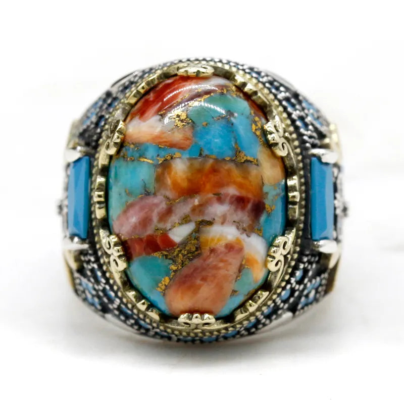 Beautiful Turquoise Turkish Ring for Men