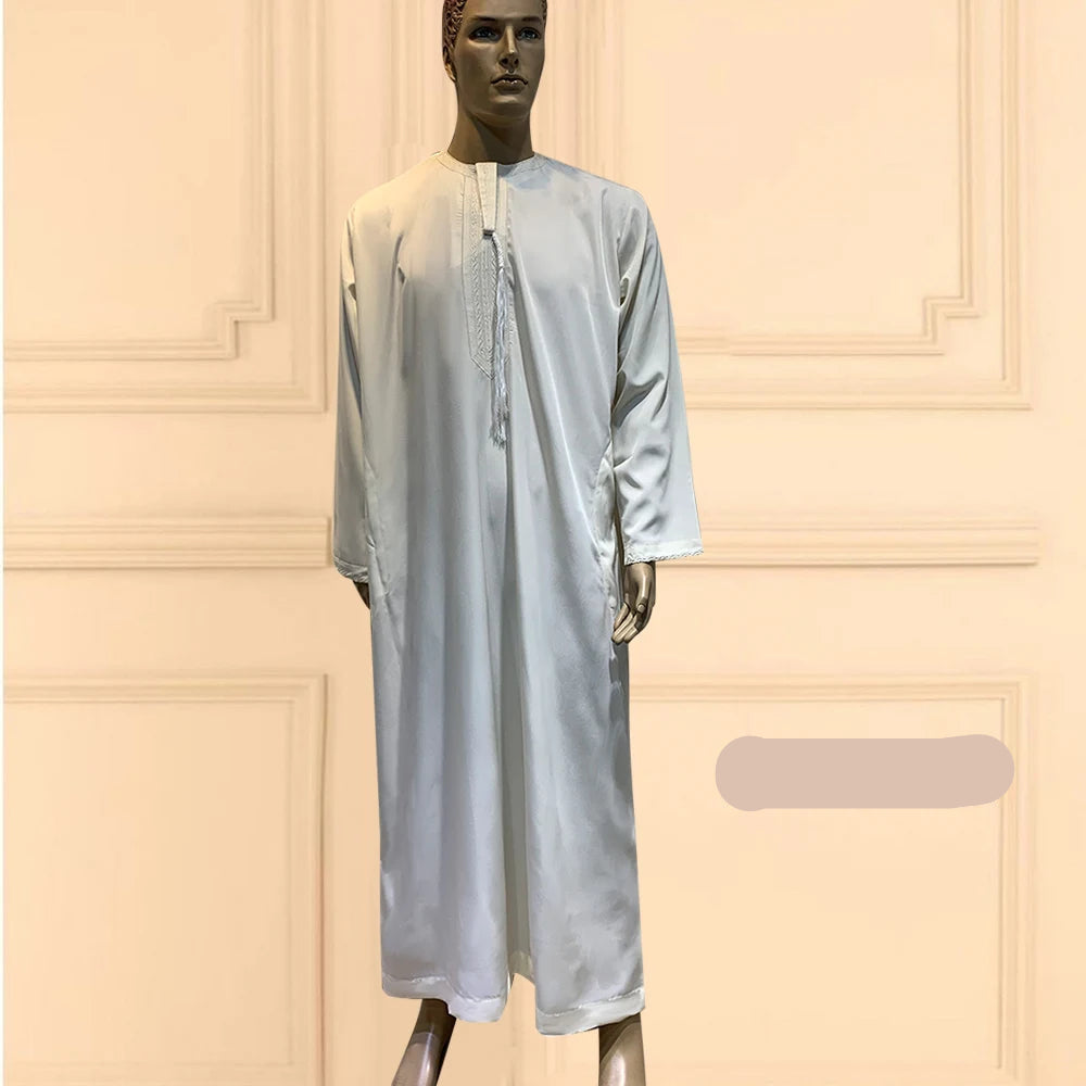 Men's Long Sleeve Aman Abaya Jubba Thobe