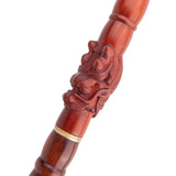 Red Bamboo Decorative Walking Cane - 124cm