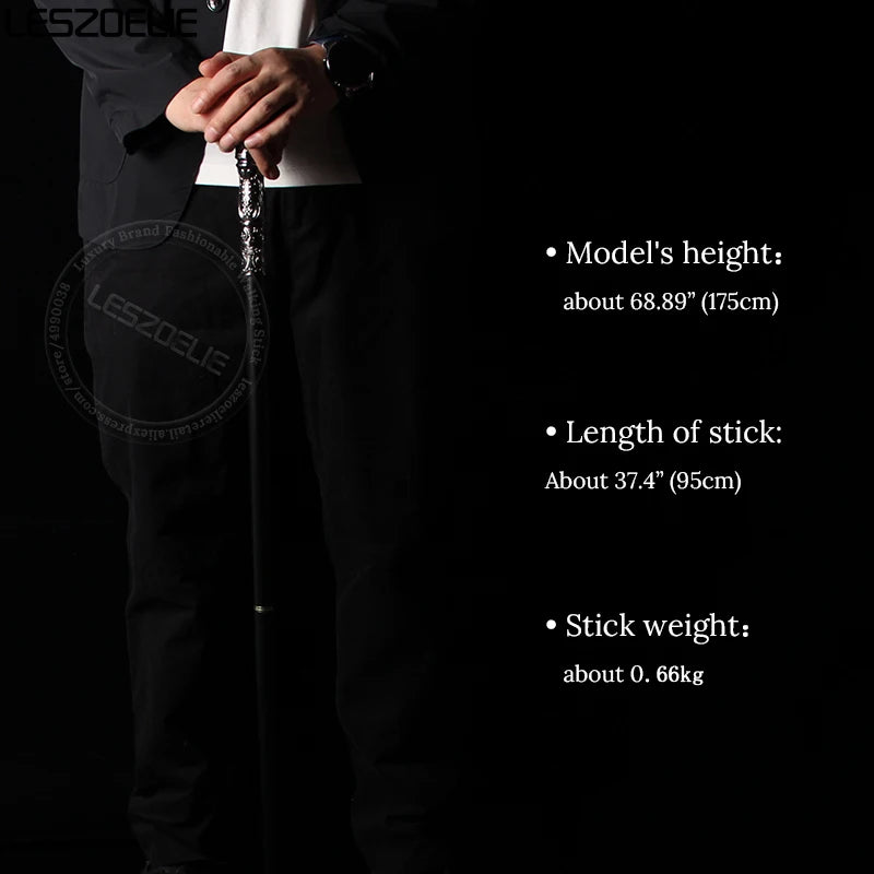 Unisex Luxury Walking Cane – Gold Detachable Stick in 5 Elegant Colors, 93cm