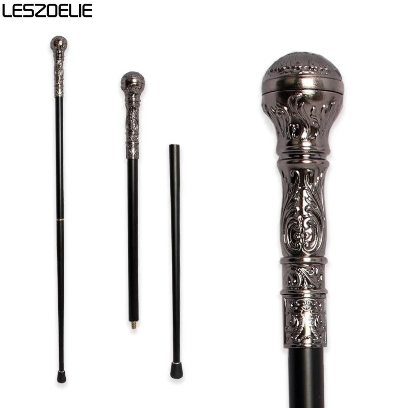 Unisex Luxury Walking Cane – Gold Detachable Stick in 5 Elegant Colors, 93cm