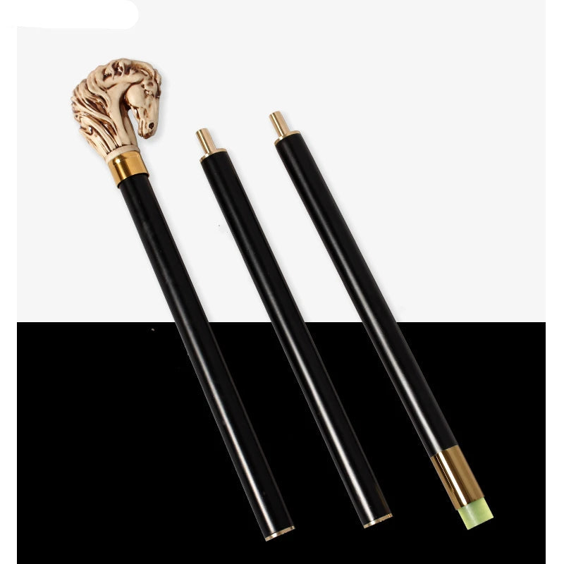 Limited Horse Head Sunnah Cane – 97cm Detachable Wooden Walking Stick