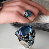 Turkish Silver Zirconia Ring For Men