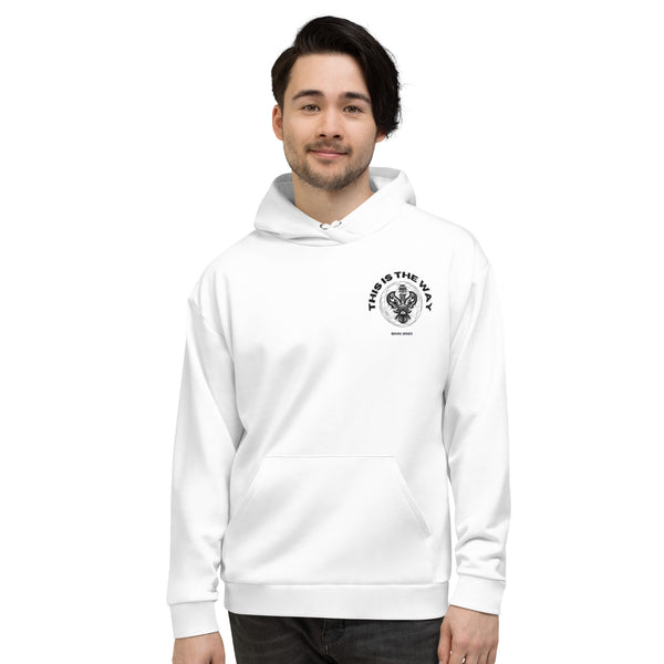 SMC THIS IS THE WAY WHITE UNISEX HOODIE