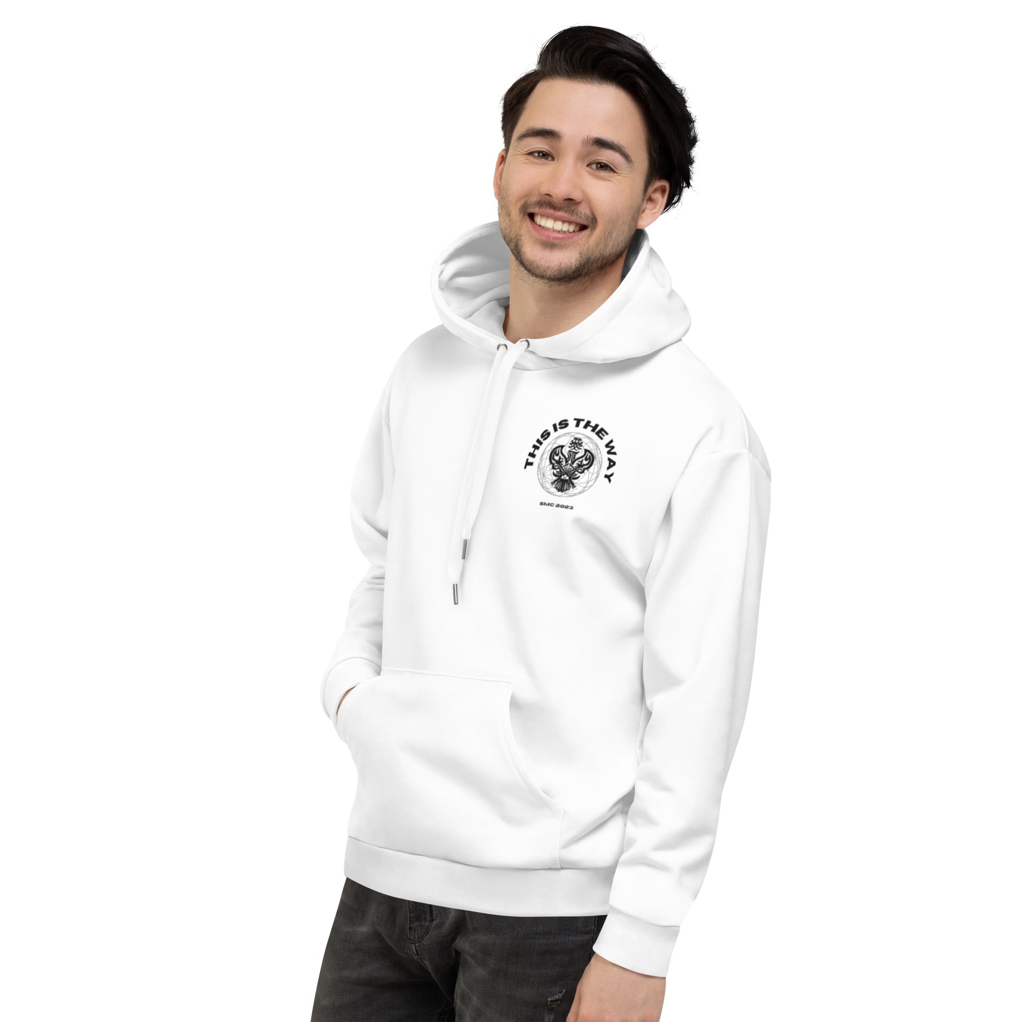 SMC THIS IS THE WAY WHITE UNISEX HOODIE