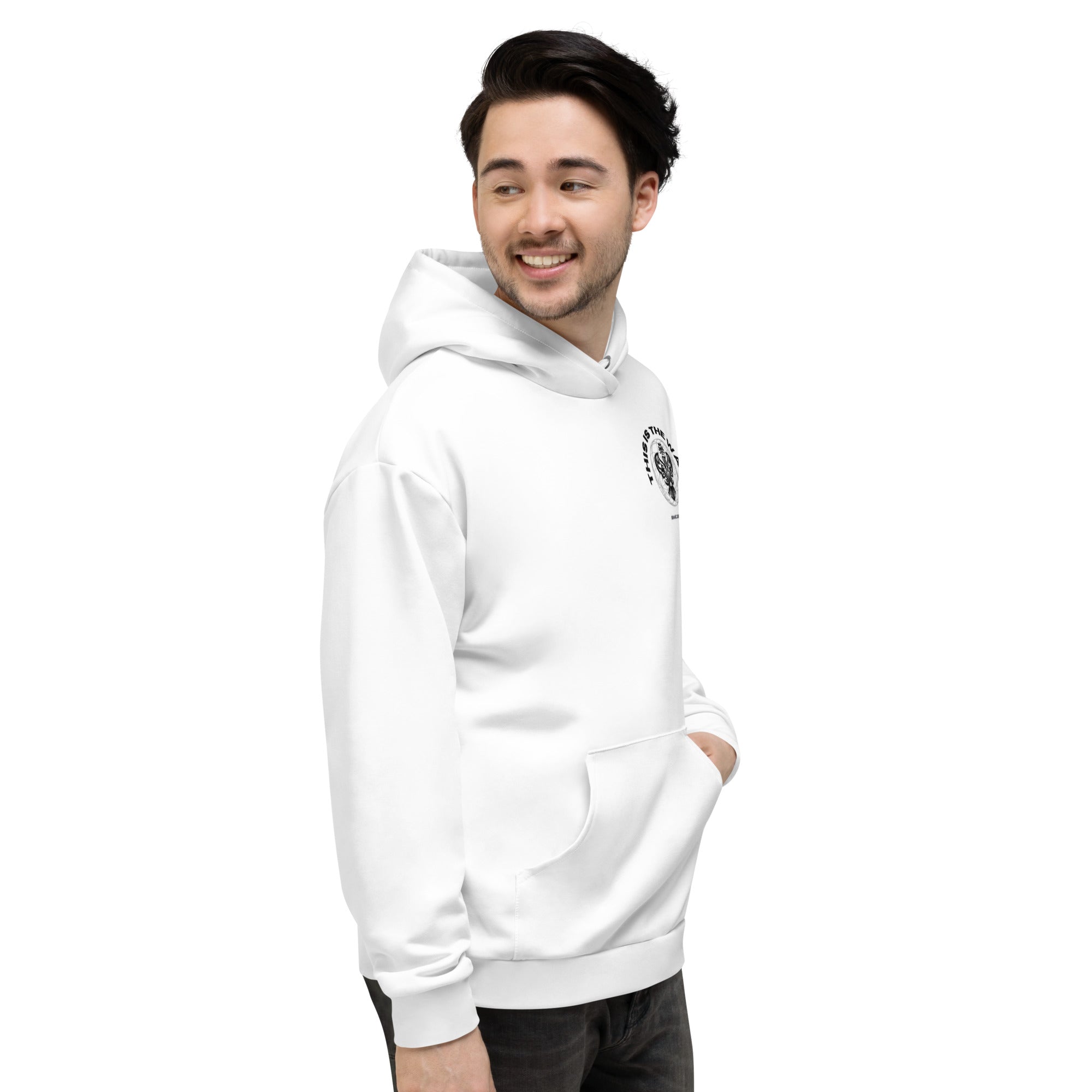 SMC THIS IS THE WAY WHITE UNISEX HOODIE