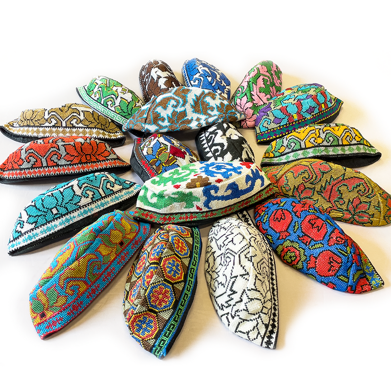 Colorful Sufi cap / kufi (heavy fabric)