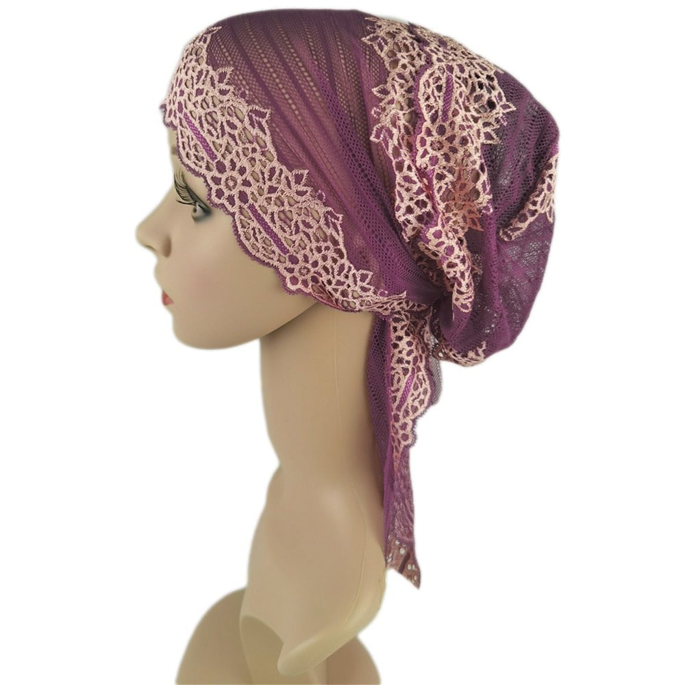 Inner Cap Lace Hijab Scarf