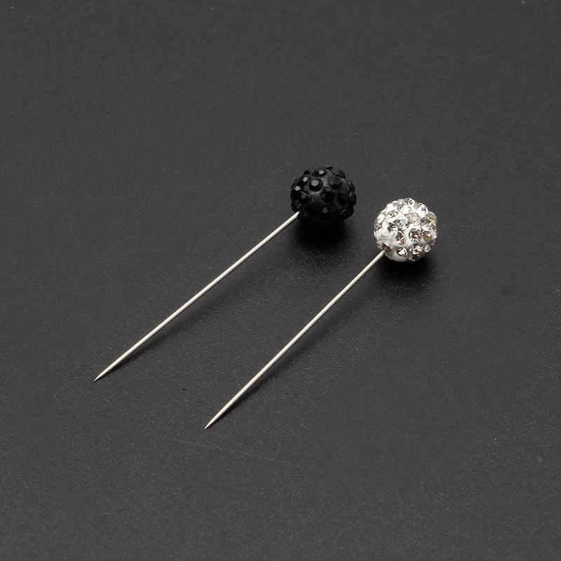 MULTI-COLORED RHINESTONE HIJAB PINS (30 PCS)