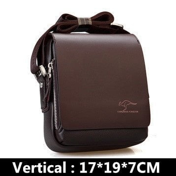 LUXURY MEN'S LEATHER SHOULDER BAG