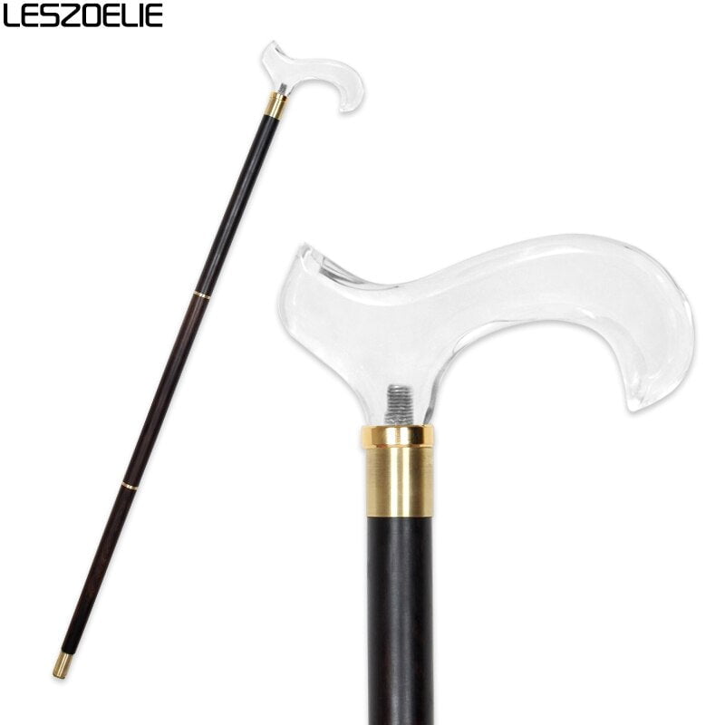 4 Styles Luxury Wooden Staff Transparent  Acrylic Handle
