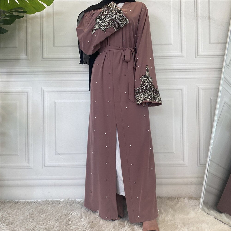 The Pearls & Lace Abaya For Women