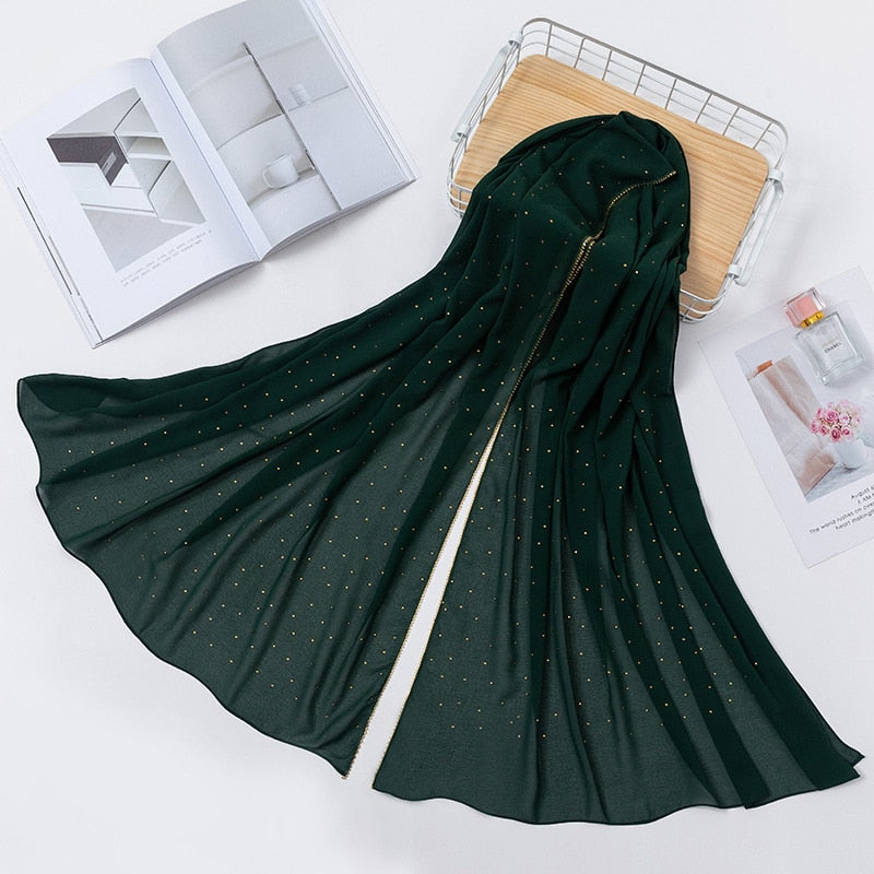 Luxury Chiffon Head Scarfs Hijabs