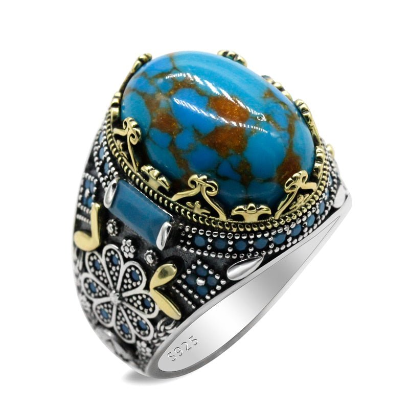 The Queen's Sterling Silver Turquoise Ring for Women