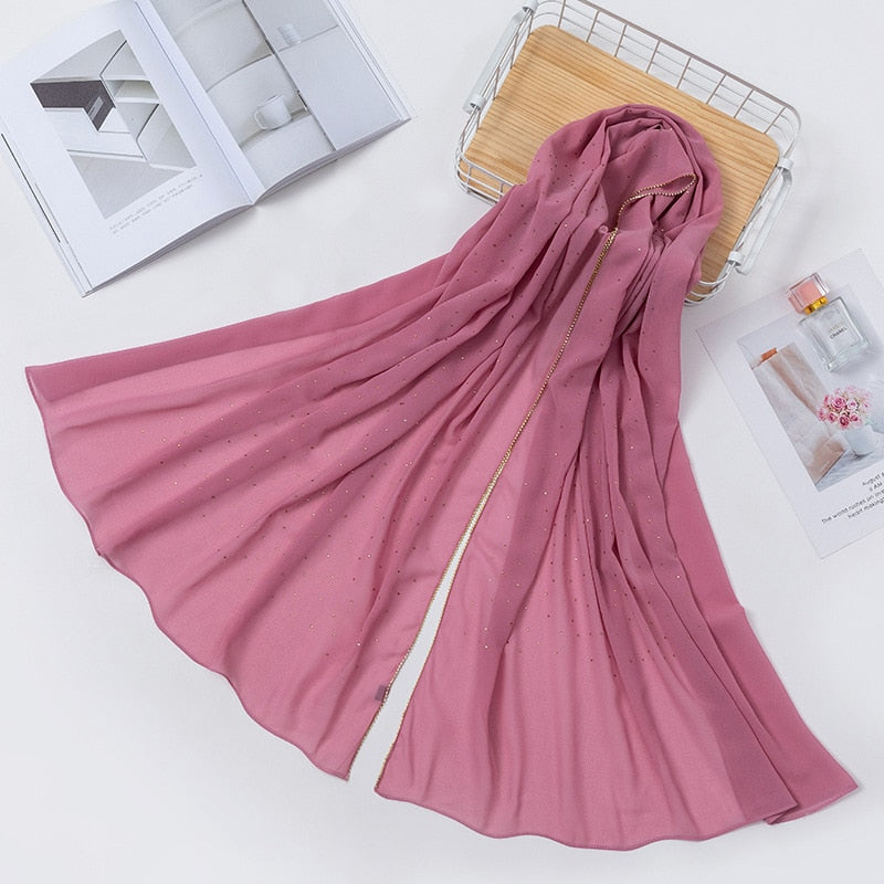 Luxury Chiffon Head Scarfs Hijabs