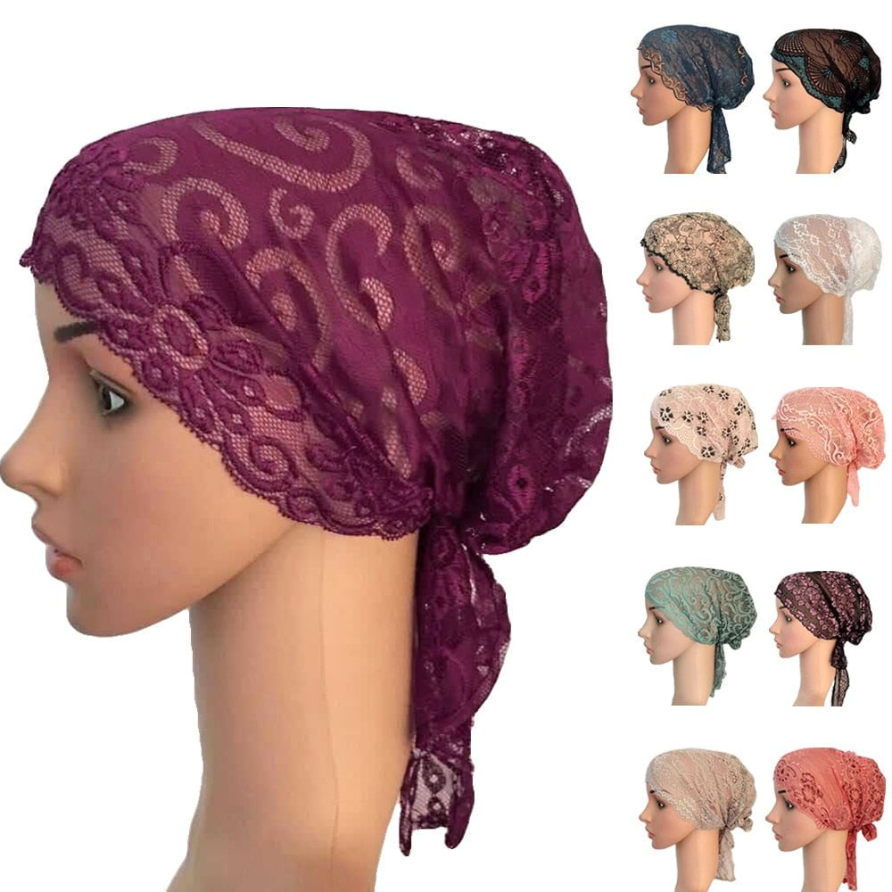 Inner Cap Lace Hijab Scarf