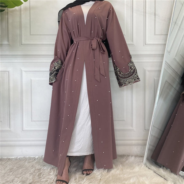 The Pearls & Lace Abaya For Women